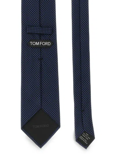 Tom Ford Silk Tie In Blue