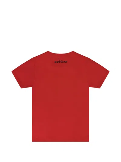 Sp5der Graphic-print T-shirt In Red