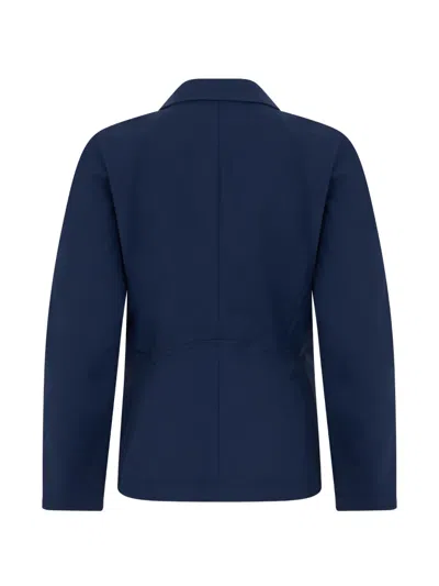 Alberta Ferretti Notched-collar Button-up Jacket In Blue