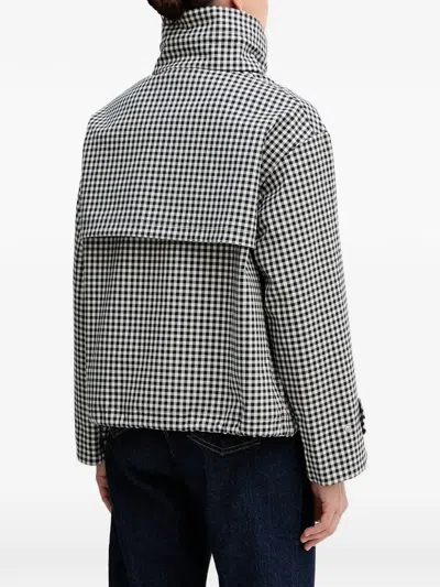 Barbour Bronwyn Showerproof Water Resistant Gingham Jacket In Black