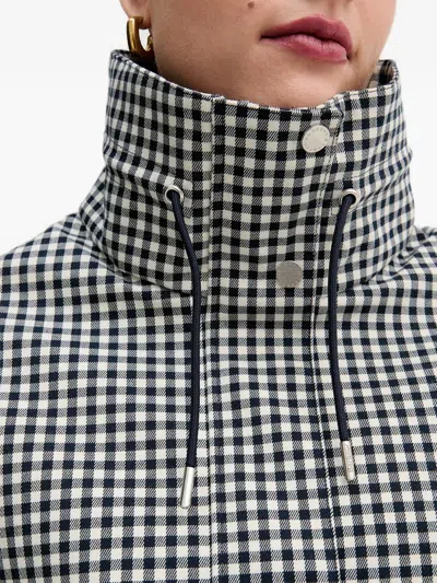 Barbour Bronwyn Showerproof Water Resistant Gingham Jacket In Black