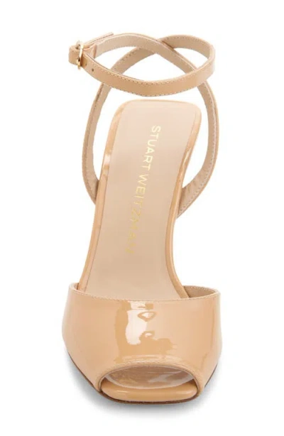 Stuart Weitzman Val Ankle Strap Sandal In Neutral