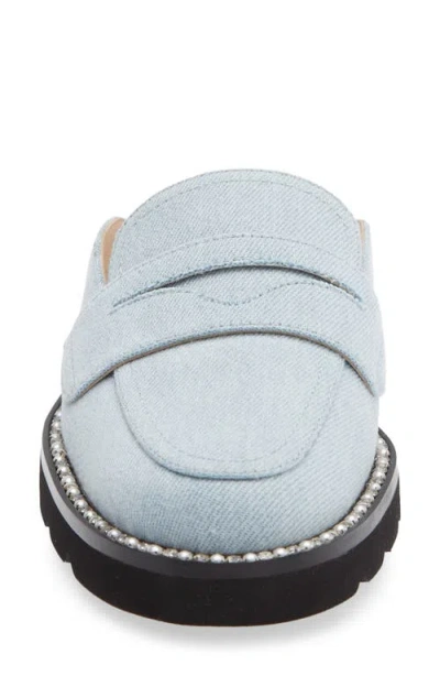 Stuart Weitzman Monty Mule In Blue