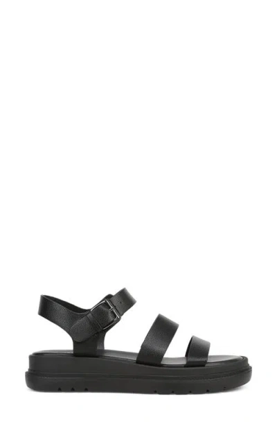 Naturalizer Avenue Ankle Strap Platform Sandal In Black