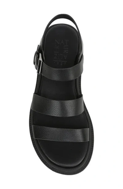 Naturalizer Avenue Ankle Strap Platform Sandal In Black