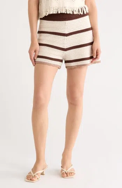 1.state Mesh Stripe Shorts In Multi