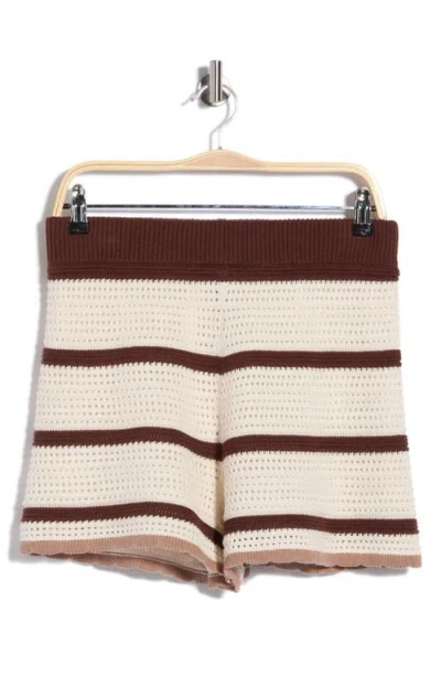 1.state Mesh Stripe Shorts In Multi