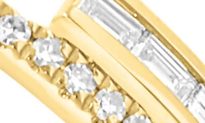 Effy 14k Gold Plated Sterling Silver Diamond Stackable Ring In Gold