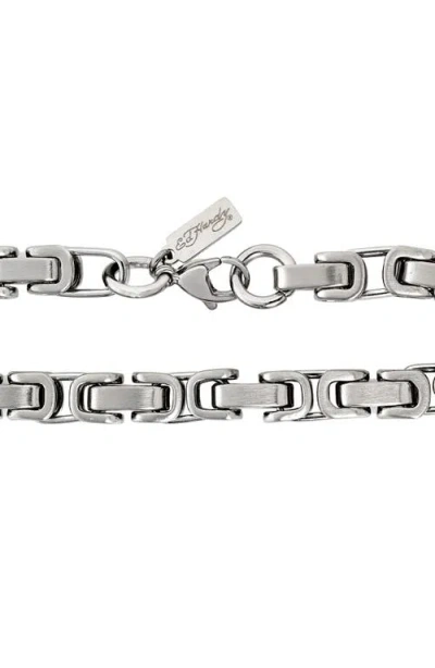 Ed Hardy Interlinked Bracelet In Metallic
