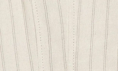 Max Studio Pinstripe Button Front Vest In Brown