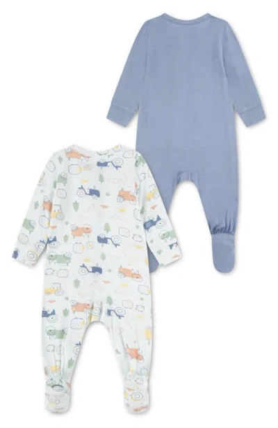 Huggies 2-pack Stretch Viscose Footies In Multi