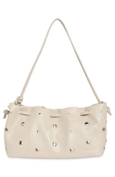 Bcbg Studded Drawstring Faux Leather Shoulder Bag In Pattern