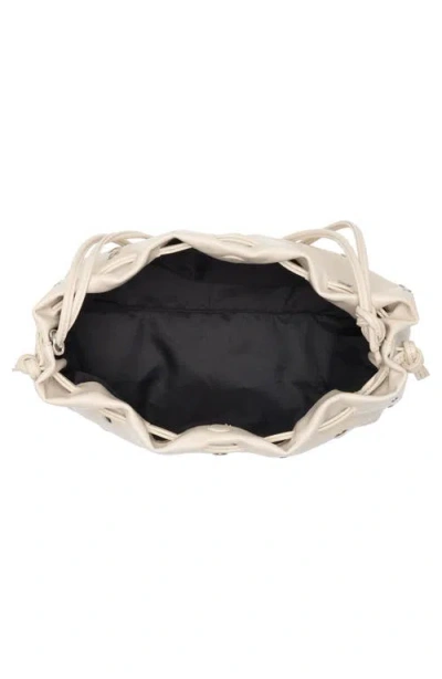 Bcbg Studded Drawstring Faux Leather Shoulder Bag In Pattern