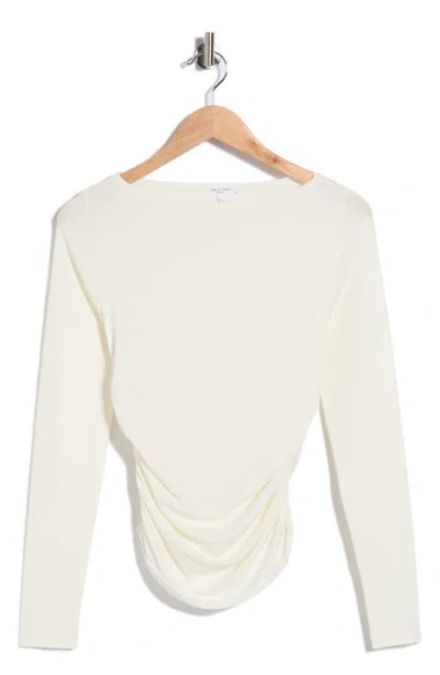 Rag & Bone Lucy Ruched Top In White
