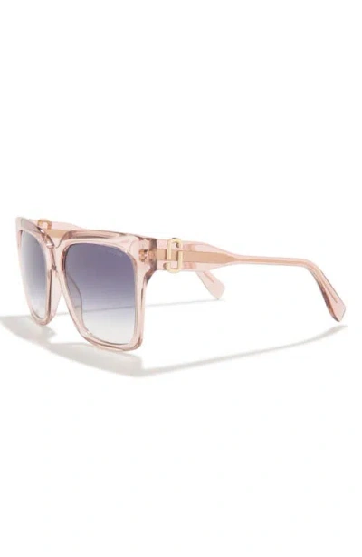 Marc Jacobs 53mm Gradient Rectangular Sunglasses In Pink