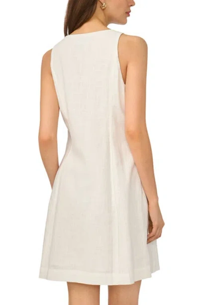 Halogen ® Shell Button Front A-line Dress In White