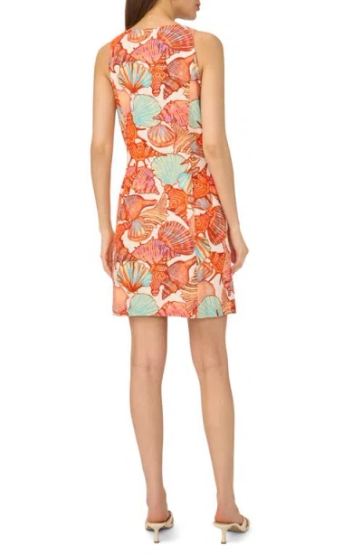 Halogen ® Shell Button Front A-line Dress In Multi