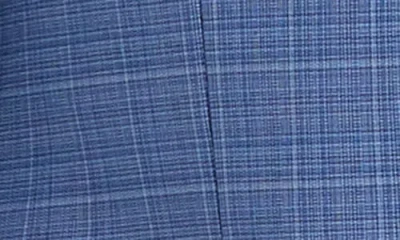 Construct Plaid Two-button Sport Coat In Blue