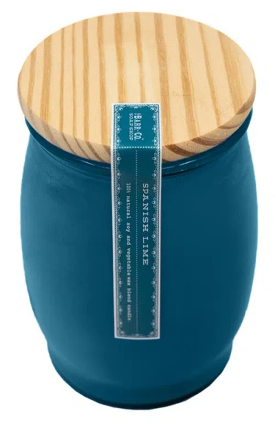 Barr-co. Barr-co Grapefruit Barrel Candle In Blue