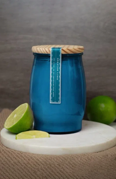 Barr-co. Barr-co Grapefruit Barrel Candle In Blue