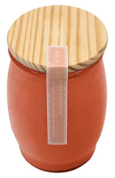Barr-co. Barr-co Grapefruit Barrel Candle In Red