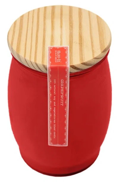 Barr-co. Barr-co Grapefruit Barrel Candle In Pink