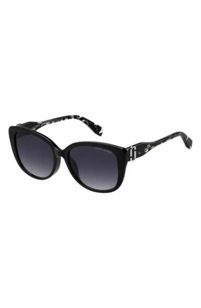 Marc Jacobs 57mm Gradient Cat Eye Sunglasses In Neutral