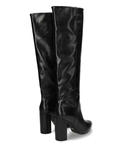 Mexx Point-toe Block-heel Boots In Black