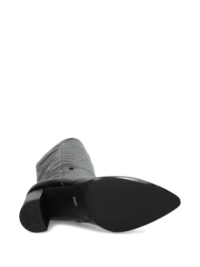 Mexx Point-toe Block-heel Boots In Black
