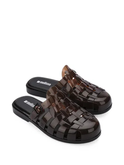 Melissa Possession Flat Mules In Brown