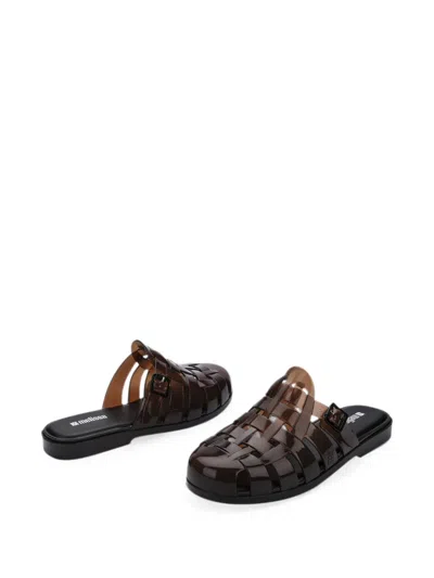 Melissa Possession Flat Mules In Brown