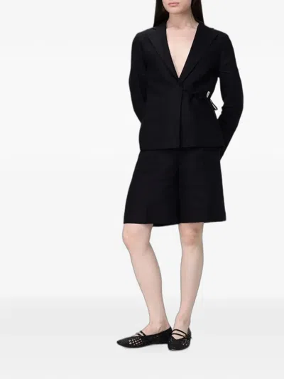 Colmar Wrap-tie Blazer In Black