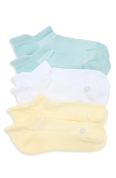 Zella 3-pack Tab Ankle Socks In Blue