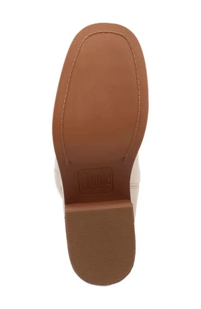 Dingo Womens Bloom Leather Boot Block Heel Cowboy Boots In Neutral