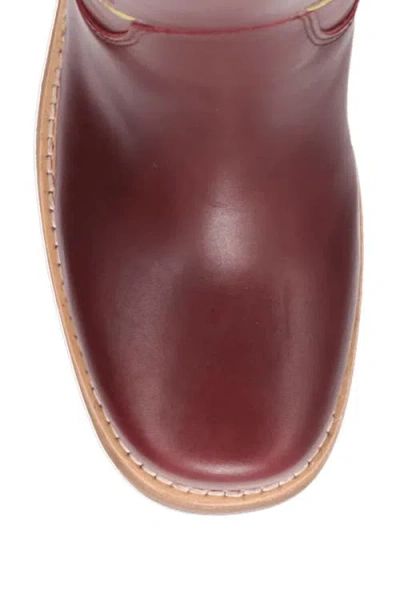 Dingo Bloom Embroidered Boot In Burgundy