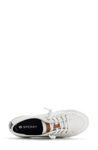 Sperry Pier Wave Low Top Sneaker In White