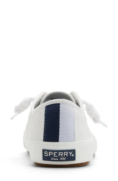 Sperry Pier Wave Low Top Sneaker In White