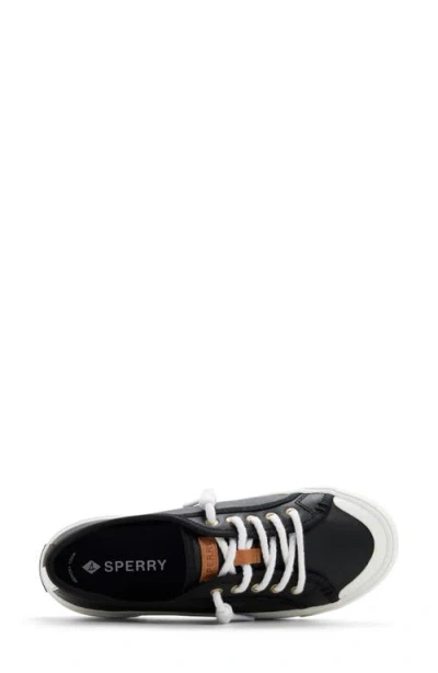 Sperry Pier Wave Low Top Sneaker In Black