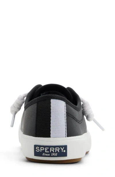 Sperry Pier Wave Low Top Sneaker In Black