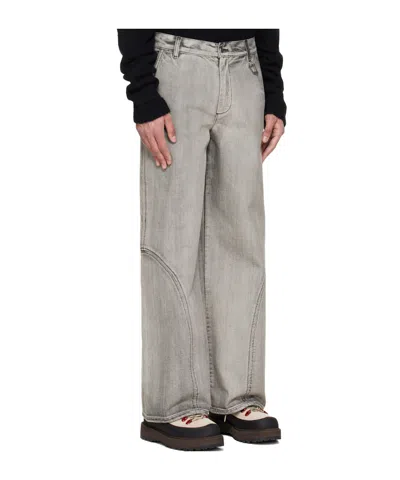 Heliot Emil Basalt Belt Loop Jeans In Gray
