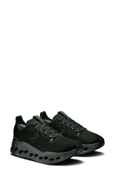 On Cloudsurfer Max Running Sneaker In Black