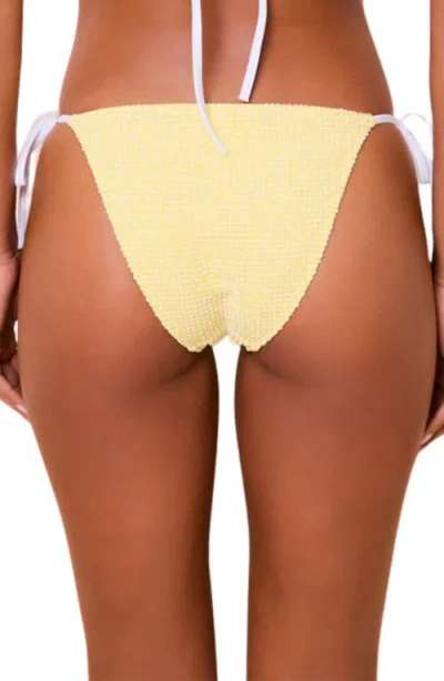 Solid & Striped The Iris Side Tie Bikini Briefs In Yellow