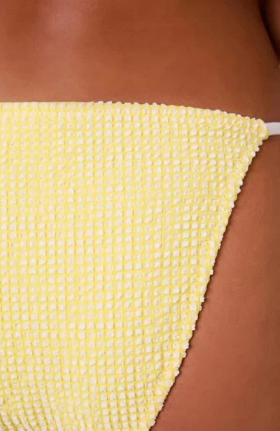 Solid & Striped The Iris Side Tie Bikini Briefs In Yellow