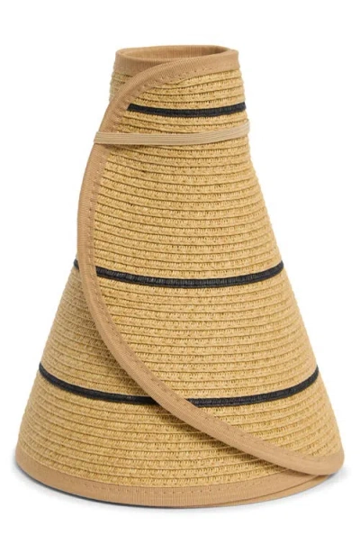 L*space Lspace Jess Packable Straw Sun Hat In Gold