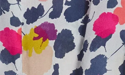 Apny Print Tie Front Top In Multi