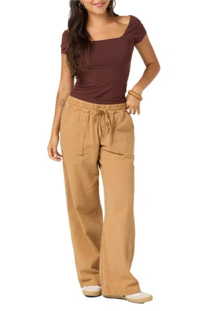 O'neill Alyssa Solid Knit Top In Brown