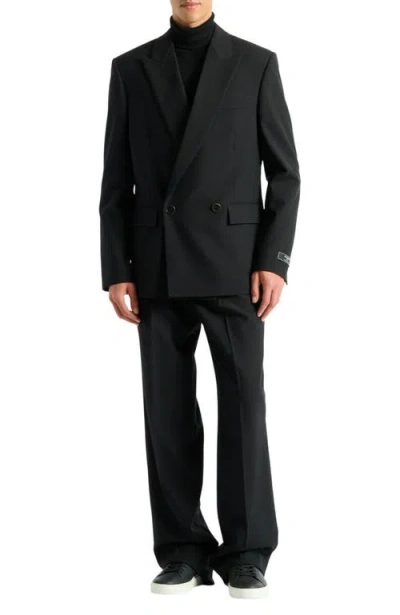 Balmain Wool 2-button Jacket In Black