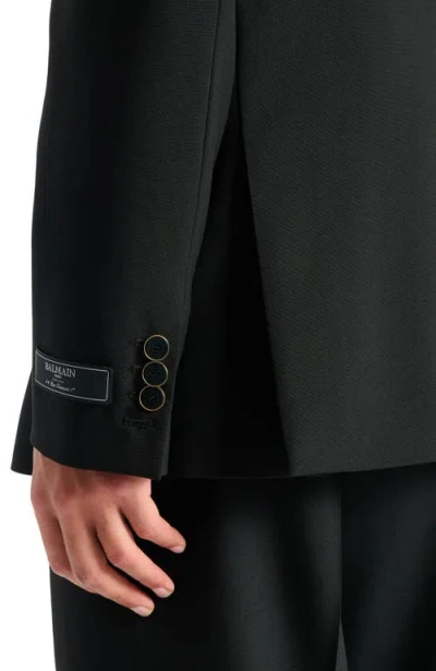 Balmain Wool 2-button Jacket In Black