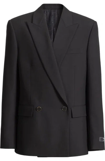 Balmain Wool 2-button Jacket In Black