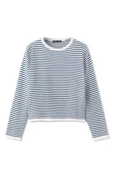 Mango Stripe Sweater In Blue